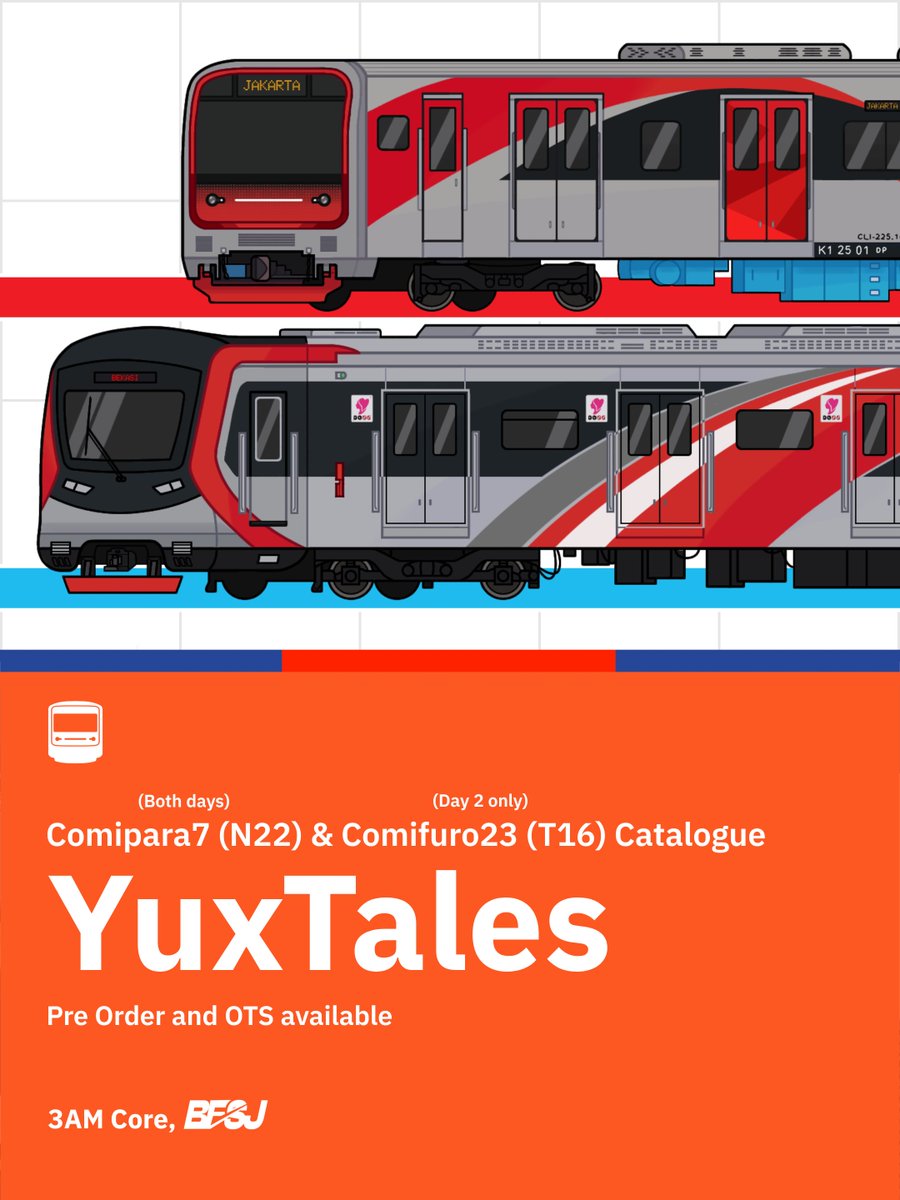 YuxTales's tweet photo. YuxTales' #Comipara7 &amp; #Comifuro23 Catalogue!

📍 Comipara 7 (N22—both days), Comifuro 23 (T16—SUN only)
🔗 PO in replies!

📦 Public Transport (Train, Bus, Gijinka), Original, Music Lyric (Eleanor Whisper, Secret Hideaway), Oneshot, Regretevator, Lego, Murder Drones, Deltarune https://t.co/qI3BKLpTxR