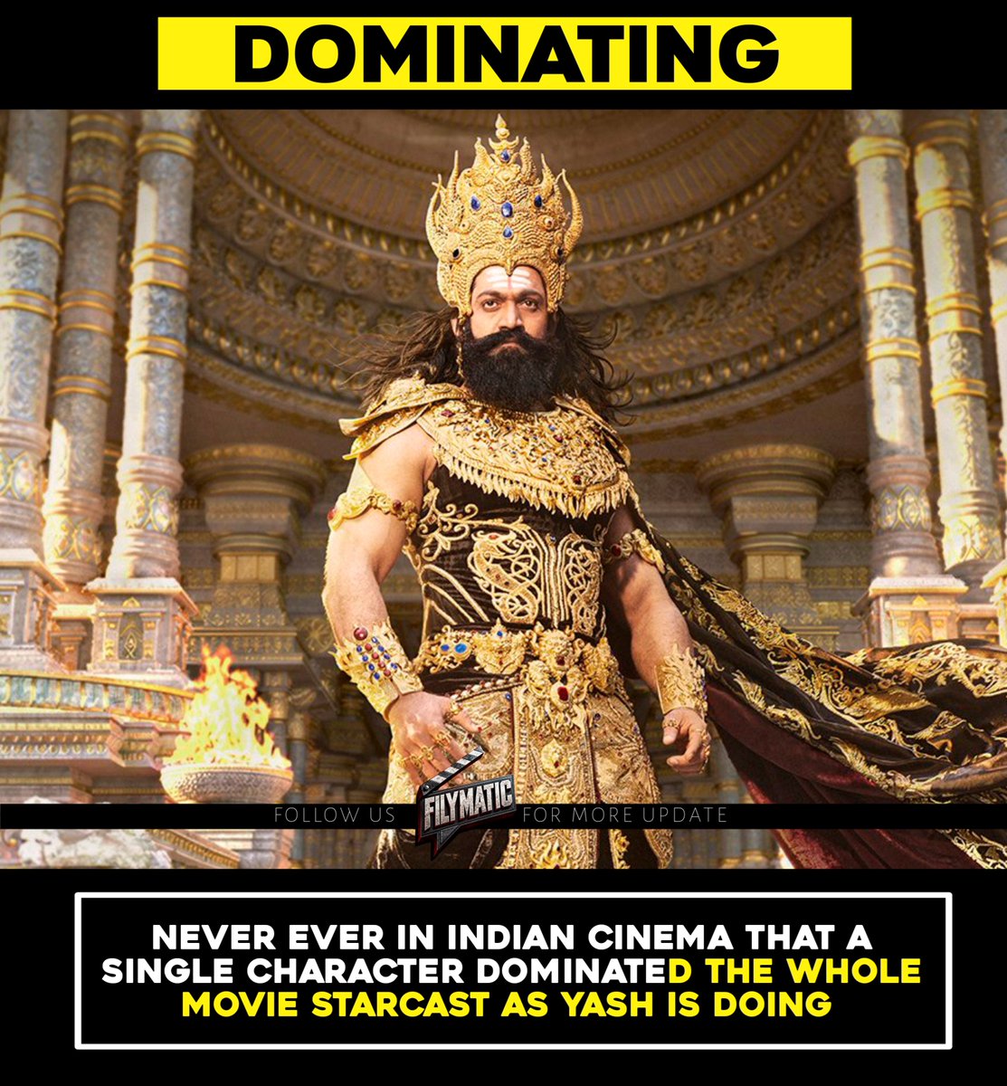 Filymatic's tweet photo. #Yash as #Ravana 🔥🔥🔥 https://t.co/F3wG3lmnWY