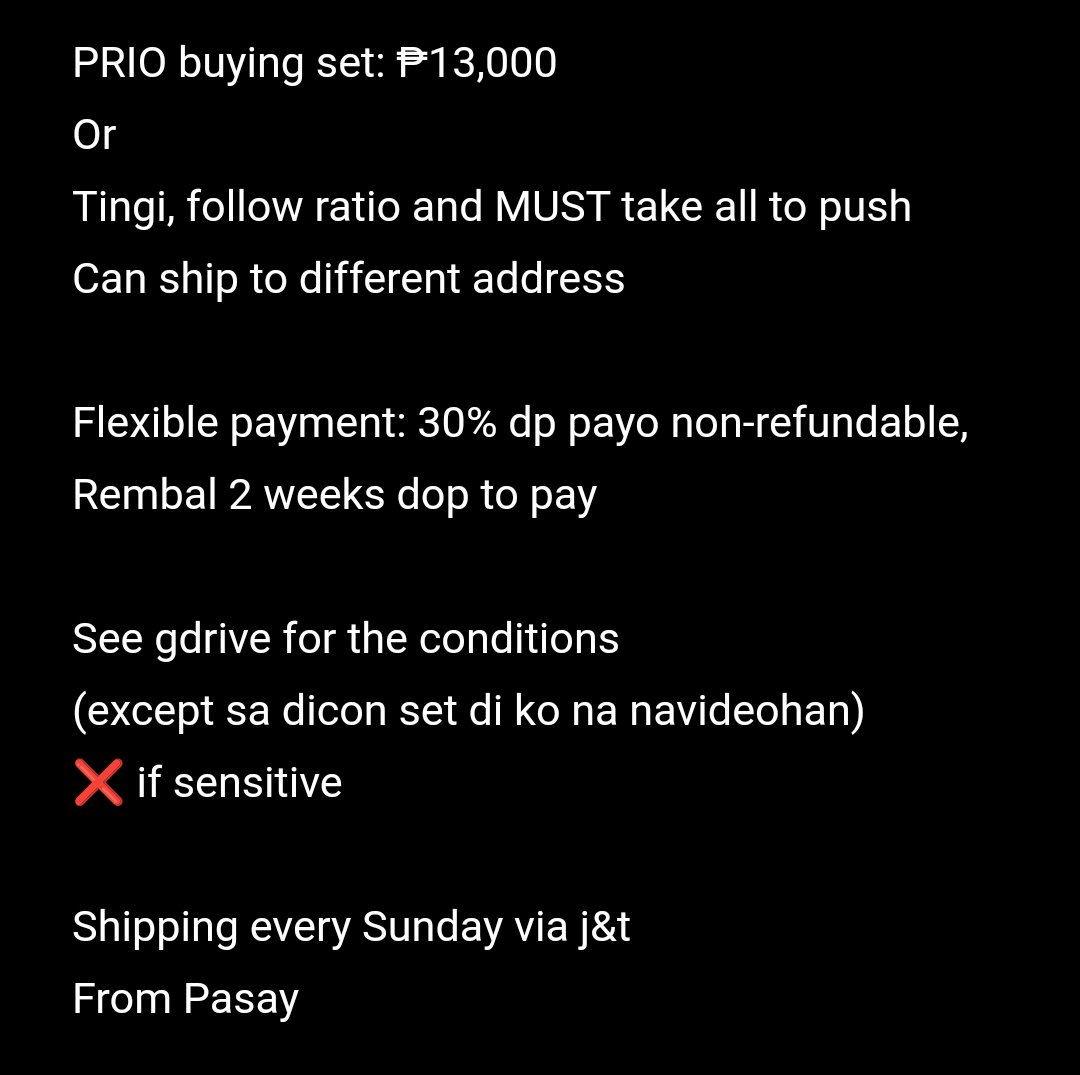 svalms's tweet photo. WTS LFB BTS PH Onhand

Follow ratio
Must take all to push

Video condi in reply
❌sensitive

📌Taehyung bandana ganda tampo pc Arirang golden jk 3D live on stage photocard target exclusive RIM layover PST powerstation SW soundwave v type pob dila tingi set I am still Jungkook https://t.co/kHemECE4ui