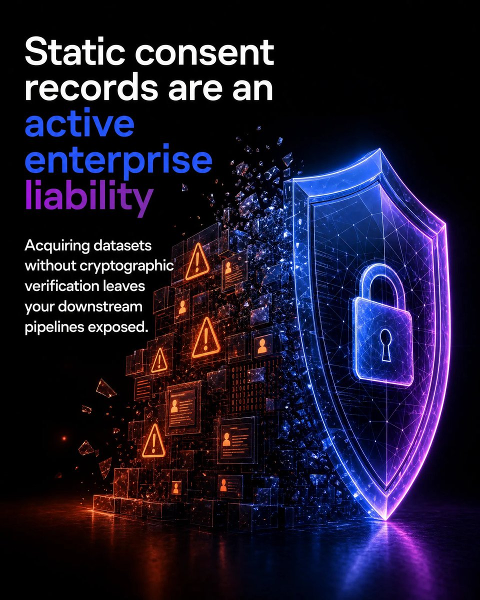 LayerDofficial's tweet photo. Autonomous AI agents are accelerating data processing, but we've seen them operate on unverified consent. 

Internal database logs are mutable. They prove nothing. When your auditor asks for proof, a standard timestamp just won't hold up under scrutiny.

That's why we built LayerD to anchor opt-in decisions directly to Hedera as cryptographic receipts before an agent ever touches a record. 

Send this to the engineer designing your agent workflows.