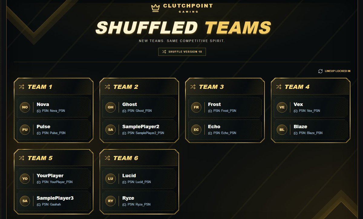 ClutchPointGG's tweet photo. Little peak at the team set up for switches, prize set up, and bracket set up! Still making changes! We hope to be fully launched by October 2nd at the earliest! 👀👀

We are looking to hear from the community on what you want to see in tournaments, and just the site as a whole!

#CallofDuty #Gaming #Cod