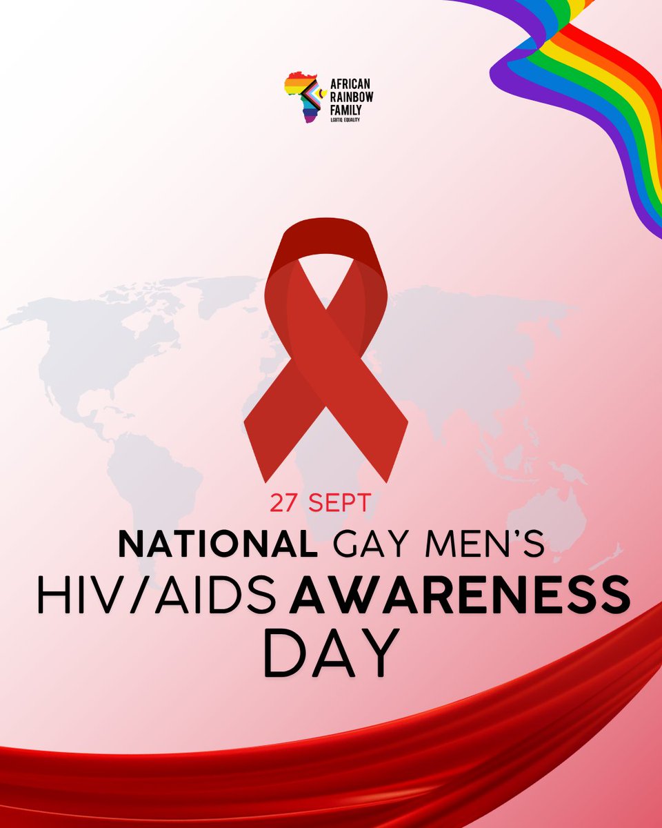 AfricanRainbow1's tweet photo. 27 September ❤️🌈 Let’s raise awareness, fight HIV stigma, and stand in solidarity with gay men and the LGBTIQA+ community. Together, we can end stigma and save lives.

#AfricanRainbowFamily #LGBTIQA+ #HIVAwareness #EndHIVStigma #HIVPrevention https://t.co/pY3empbbtT