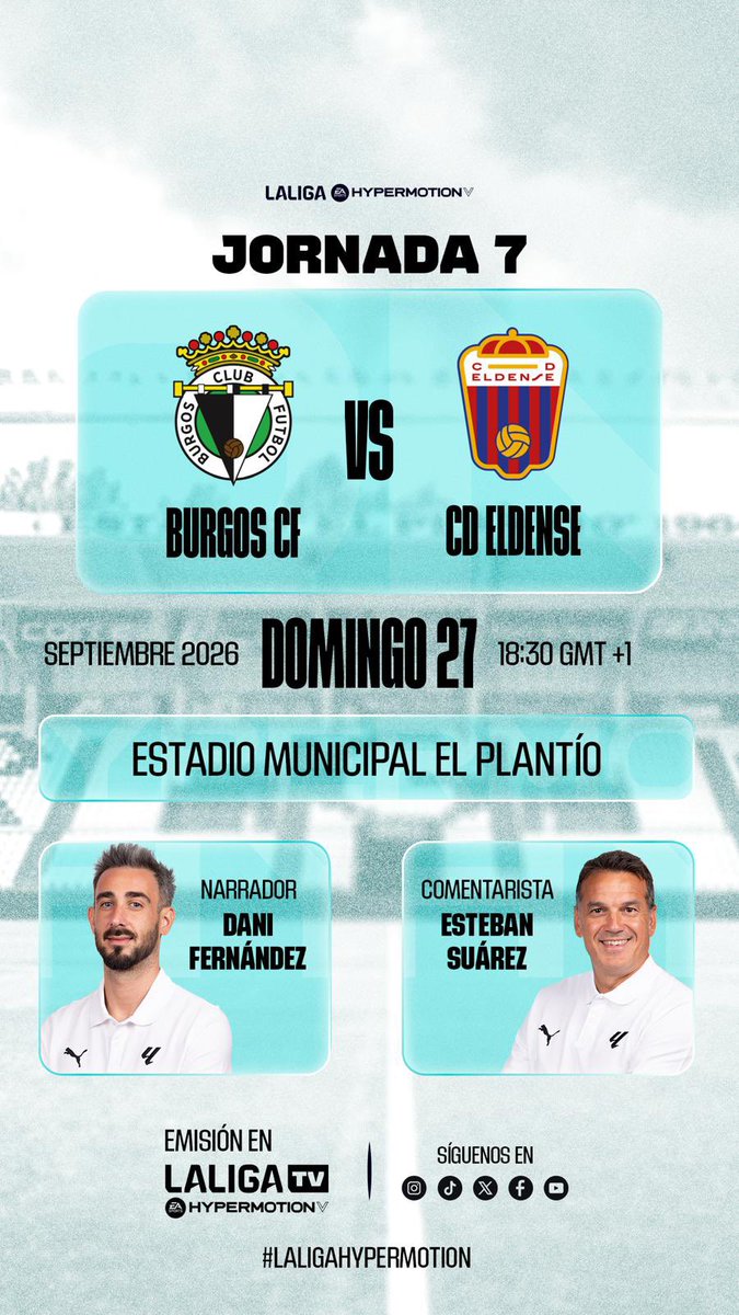 Esteban1portero's tweet photo. Ya os dije que @LaLiga2 no para y hoy toca comentar dos partidos de la jornada 7
A las 14:00 y a las 18:30
#RealValladolidCórdoba
#BurgosCFCDEldense 
#LALIGAInside 
#LALIGAHYPERMOTION https://t.co/gFnzU2HUsI