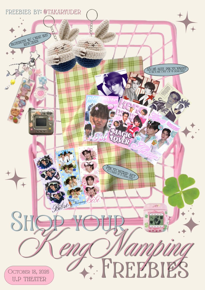takaryuder's tweet photo. KENGNAMPING FANMEET IN MANILA  🦆 🐰 
freebies by @takaryuder  ✩࿐࿔ 

✧ like and rt
✧ limited quantity only, so 1:1 per mommies only oki? 𑣲₍ ᐢ. .ᐢ₎

#KengNampingFMinManila
#KengNamping #เก่งน้ำปิง 
#KengHarit #nampingster https://t.co/GTpdV1MAqn