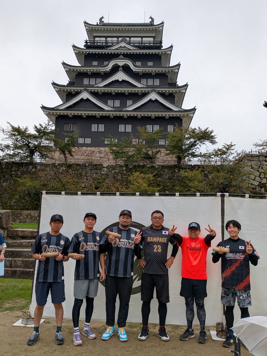 DaisukemanaT's tweet photo. 第４回モルックラボカップin福山🏯

優勝🏆✨/23チーム
ヤッスー、仙ちゃんとSuloinen（スロイネン）で初出場！※フィンランド語で「かわいい」「愛らしい」の意味
強気のモルックでしっかり勝ててよかったー‼︎
✌️😆✌️ https://t.co/jn3qbKYOqa