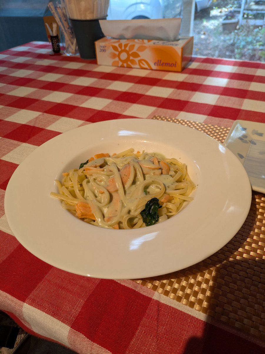 1959Fuji's tweet photo. 岩手町の千香珈琲さんで☕のあと八幡平市のラ・ミア・マンマさんでランチ🍴
森のイタリアンとあったけど、ナビ無いとたどり着けないような場所でした😊
本当の隠れ家レストラン！ https://t.co/NdfP5Sf8us