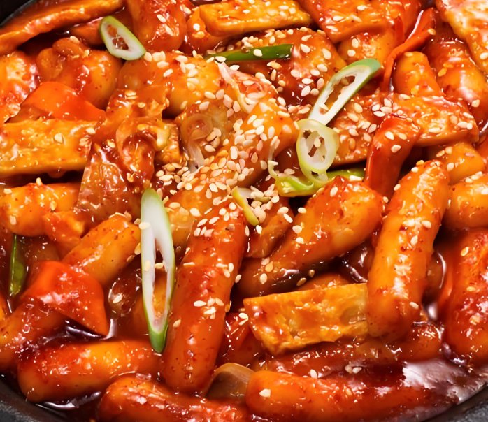 teoethan590874's tweet photo. Treat your taste buds to authentic Korean spicy tteokbokki—chewy rice cakes in fiery gochujang sauce, topped with fish cakes and sesame seeds! ， https://t.co/D1V8wUV64k