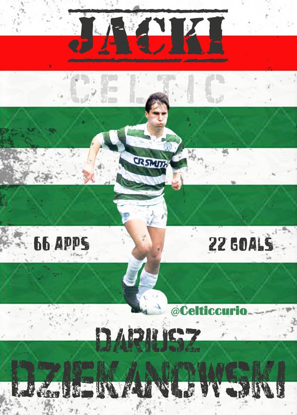 Celticcurio's tweet photo. On this Day 27th September 1989 

Dariusz Dziekanowski aka Jacki scored 4 goals against Partizan Belgrade ⚽️ ⚽️ ⚽️ ⚽️

🇵🇱 🍀 https://t.co/oEdELSxy6l