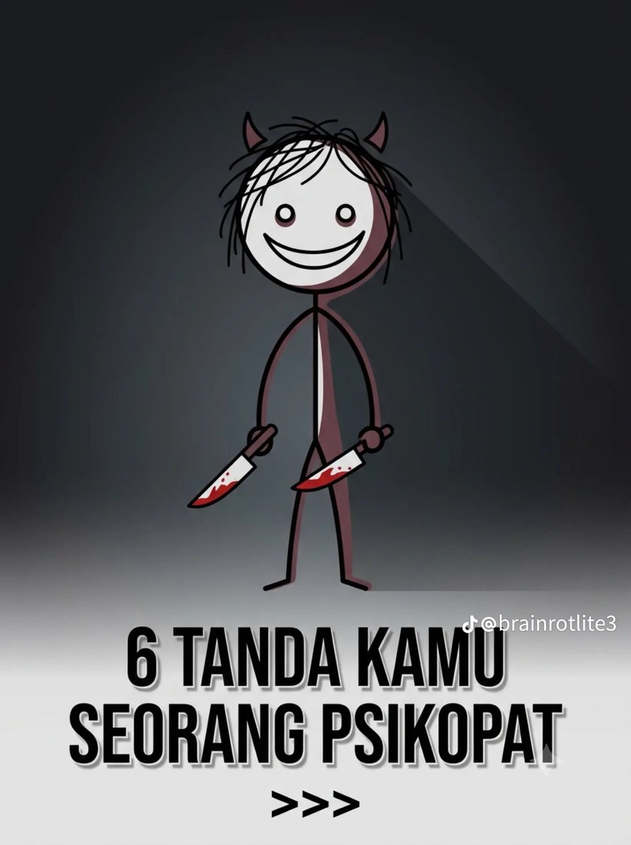 obihiro81's tweet photo. Apakah anda seorang psikopat? https://t.co/Zl4MxuXrQV