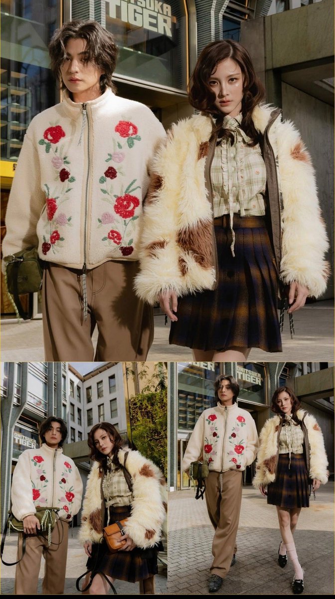 Sino602925's tweet photo. とっても可愛いOnitsuka Tiger🐯🌺
性別を問わないOutfitがMilanの街でも映えそうです
これは2026AWのCollectionなんですね🍁❄️

ONITSUKA TIGER SS27 FEAT GULF  #OnitsukaTigerSS27xGULF #OnitsukaTigerSS27 #OnitsukaTiger #GulfKanawut #MFW 
@OnitsukaTiger 
@gulfKanawut https://t.co/xKAf5px0sC