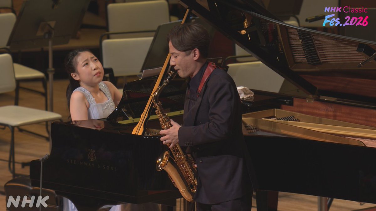 nhk_classical's tweet photo. #NHKクラフェス
#かけるクラシック の名企画
「献呈、君にささぐ」聴き逃し配信中👇
https://t.co/XVkPm10k2E
リスナーさんから寄せられた
誰かに贈りたいメッセージと音楽を"献呈"🎁
心あたたまる時間でした😌
#JNO の #木星
#上野耕平 #天野薫 の #ニューシネマパラダイス
#反田恭平 のブラームス https://t.co/Arf2T8miAO