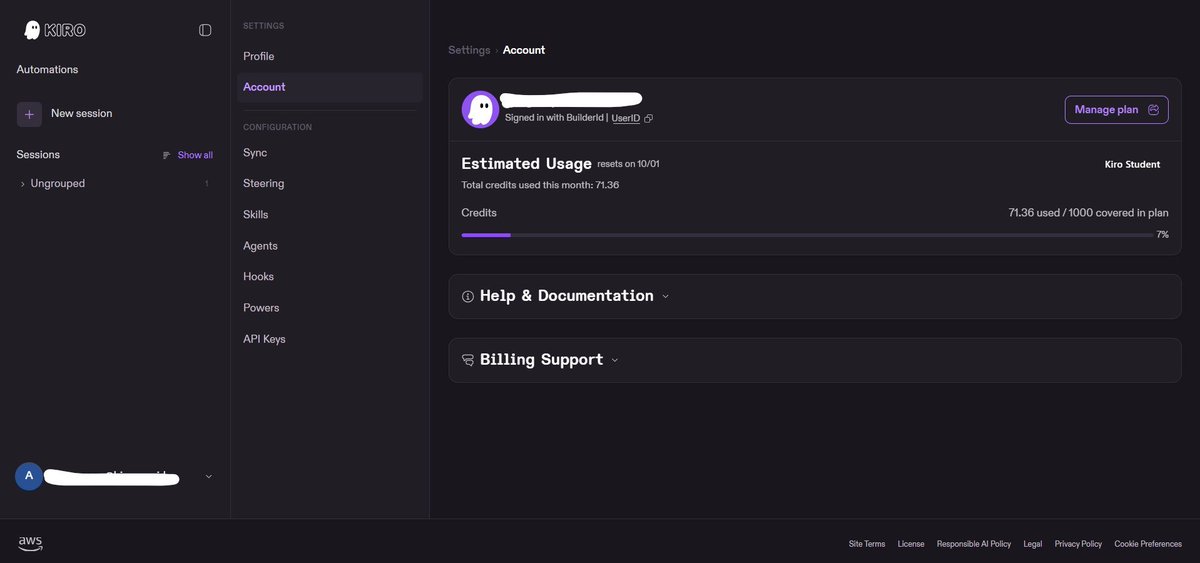 Arsyadapp's tweet photo. Jual kali ya, Ready for the Kiro student  (1 year plan Pro 1000 credits per month) login AWS, garansi login

108k/ 1 acc
90k/ acc kalau bulk 2 (LEBIH HEMAT 36K)
Jangan sampai ke habisan, STOK TERBATAS!! Minat DM 

#kiro #ai #vibecoding #zonauangㅤ #student #kiropro https://t.co/7KKnc18dJF