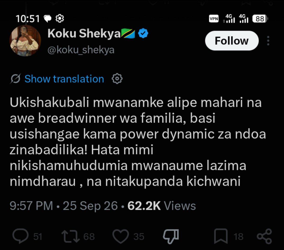 kishoka_'s tweet photo. Hii tweet angepost mrembo kama omalicha neno kwa neno kama alivoandika huyu bidada, asingeshambuliwa. Huyu kashambuliwa sana hapa sababu she's ugly halafu ana audacity ya ajabu, Kokwa anapaswa kujua kwamba chanzo kikuu cha matatizo yake humu Twitter ni sura yake. https://t.co/k2auGnt0w3