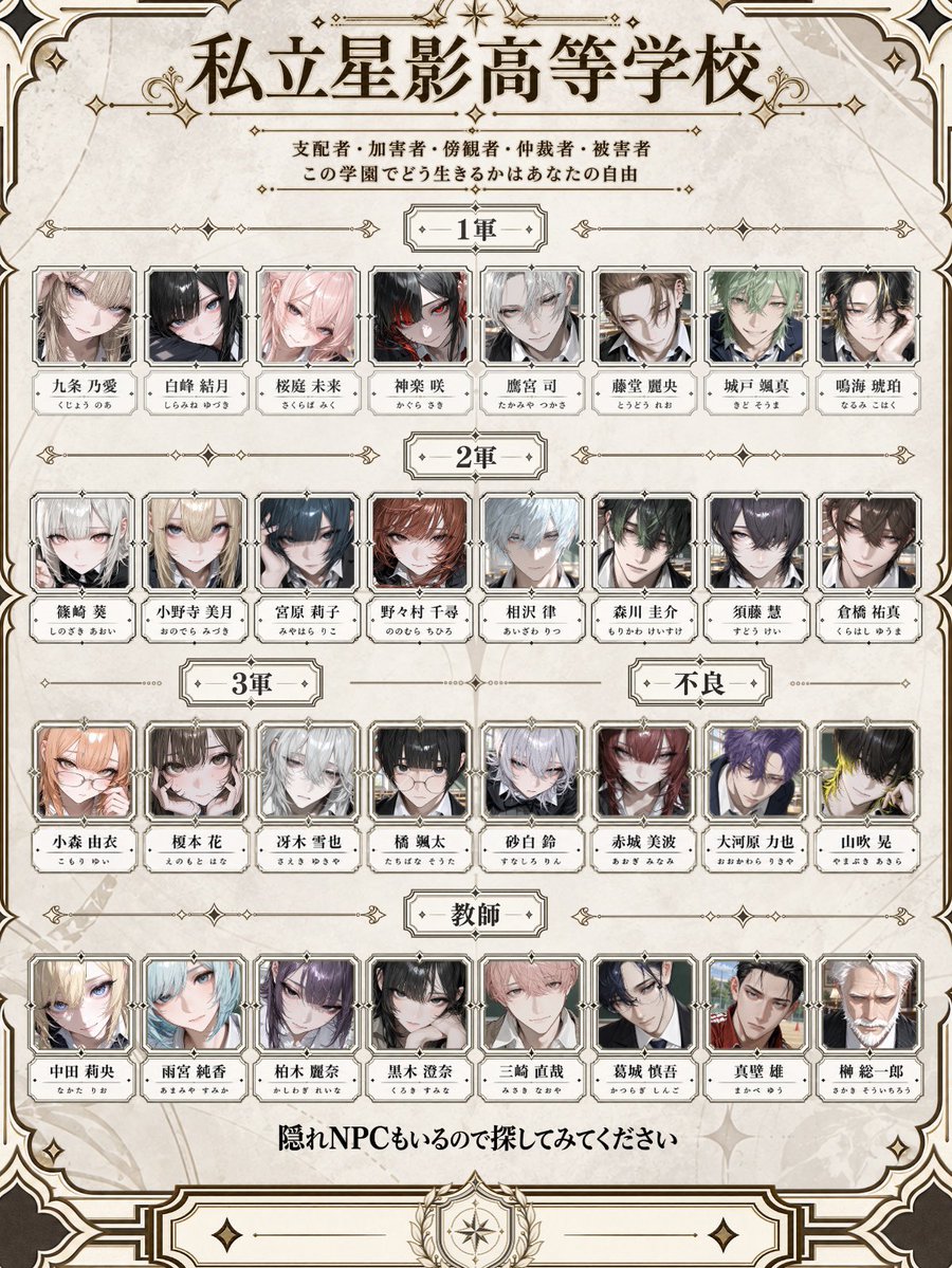 s4es6's tweet photo. *.✦┄ 《いじめの星影》 ┄✦.*

キャラぷで新しい作品投稿しました❕
良ければ遊んでみてください(  . .)"

https://t.co/xjHIwvuuG1

#AIチャット #キャラぷ https://t.co/7FF98PuwZ8
