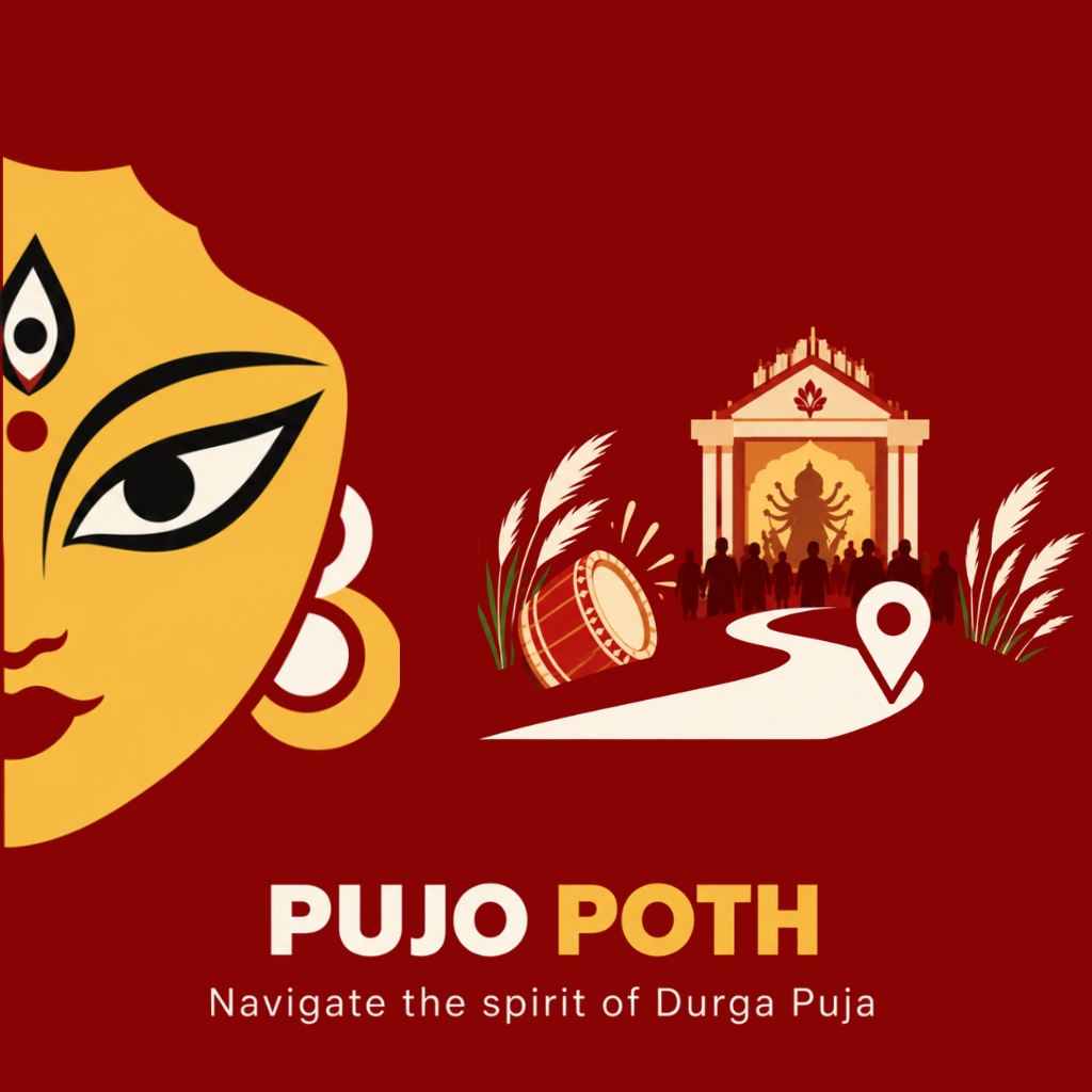 pujopoth's tweet photo. @TheAdivasiyat This puja, give @pujopoth  a try for your pandal hopping journey. Follow @pujopoth for more! https://t.co/qja3iLnCWO