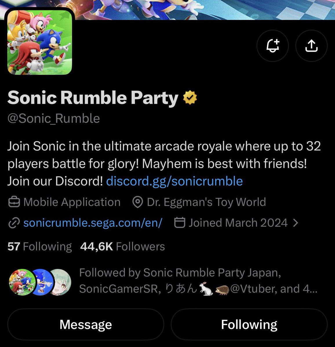 askari2218's tweet photo. @werehoglover69 @Sonic_Rumble Good luck to all! My favorites are Shadow and Amy :) https://t.co/cEQh2nM0ic