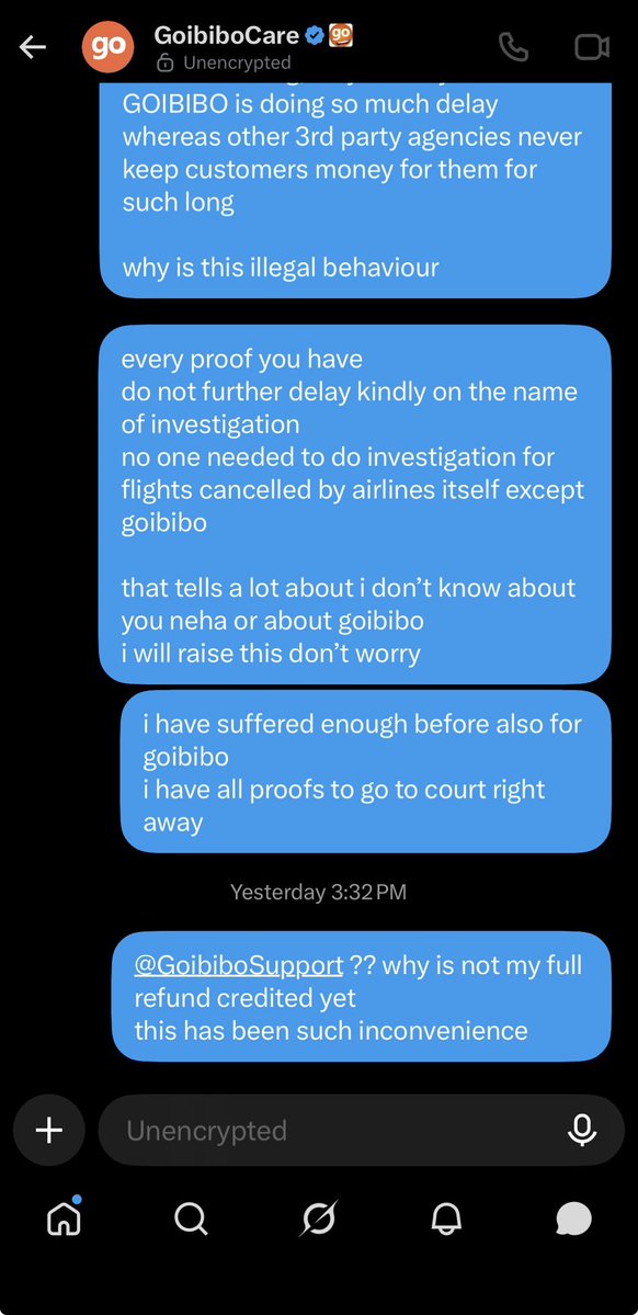 DesignedbyPayel's tweet photo. @GoibiboSupport @GoibiboSupport @goibibo i don’t understand why you guys are asking number when no one actually calls ever or responds to any of my dms !! kindly stop harassment!! shame on @makemytrip @VsGoibibo @GoibiboSupport @goibibo_tech https://t.co/j9NwFstGHQ