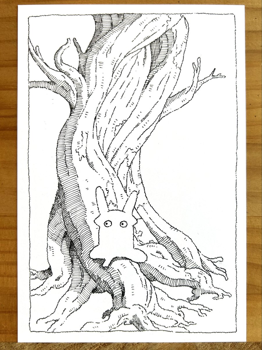 fudann01's tweet photo. 木　#イラスト https://t.co/KDPusWVIDC