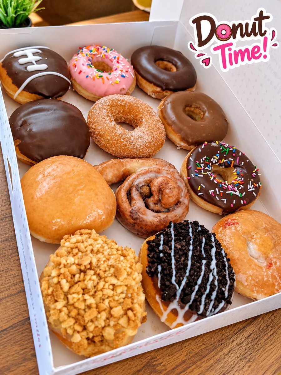 WorldUnderWatch's tweet photo. 🍩✨ Donut worry, be happy! 😍 Which one are you grabbing first? 🤎 https://t.co/VROKuc9mfZ