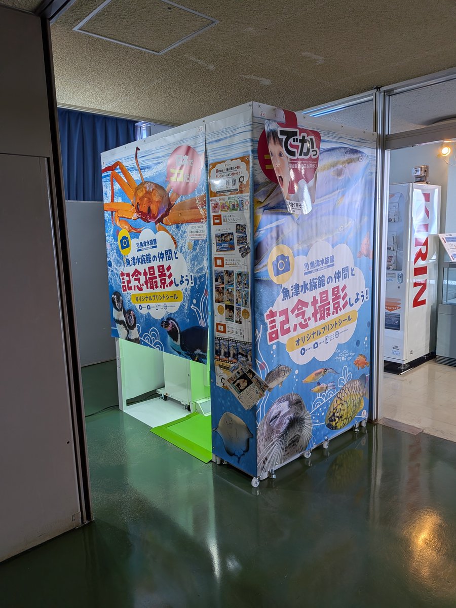 uozuaquarium's tweet photo. 魚津水族館オリジナルプリクラができました！
ご来館の思い出にぜひ✨
※お絵描き機能はありません

撮影モデル：シャリササリ
　　　　　　ぬいぐるみバンちゃん https://t.co/QvLBpE3p49