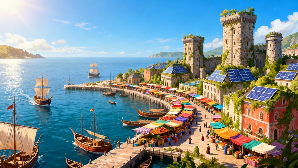 DACCsolana's tweet photo. Island states discovered something powerful: when trade is easy but invasion is hard, people flourish.

The sea was their shield and their highway. d/acc looks for technology that works the same way. $DACC https://t.co/L3PuQZmCsQ