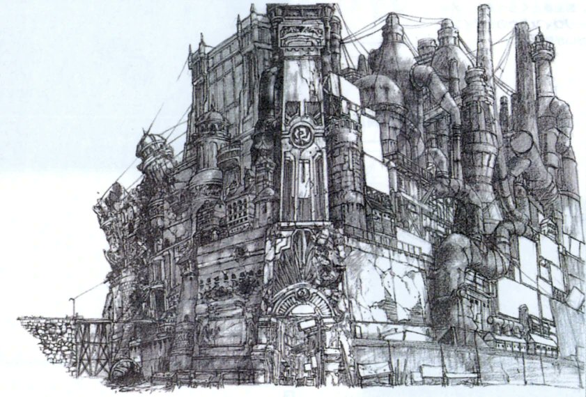 Cosmos_Rol's tweet photo. La midgar original, con todo el tema del documental estoy metiéndome a hierro buscando material antiguo y madre mía que barbaridades tan guapas. En algunas se aprecia todavía cuando el juego se iba a centrar en Nueva York. 

#FinalFantasyVII #FinalFantasy https://t.co/OmEuaV60eQ