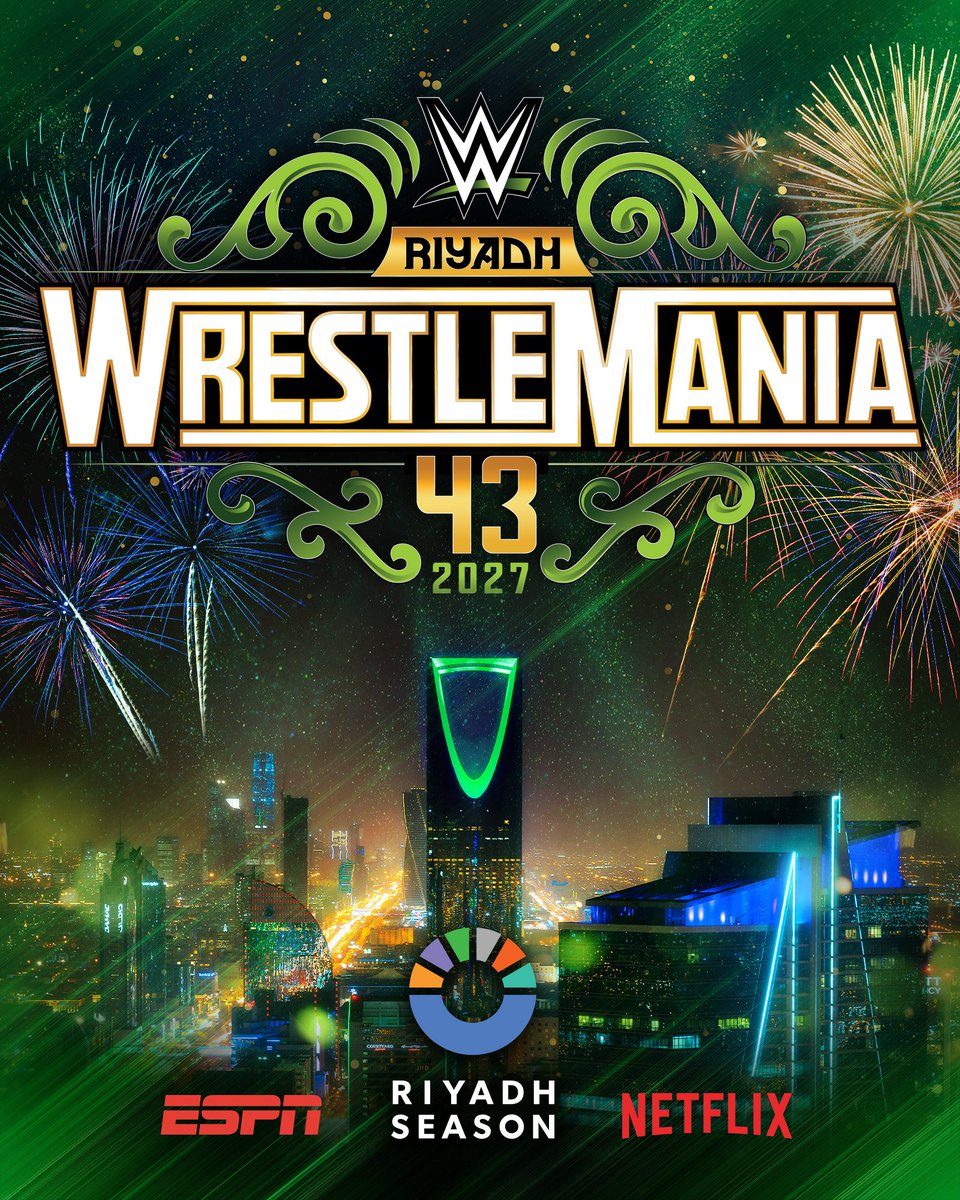AmbrLeila's tweet photo. REPORT: There were talks this past weekend during the Riyadh Season meeting where Nick Khan met the Saudi Officials for WrestleMania 43 to take place on May 1, Saturday and May 2, Sunday instead of April. https://t.co/7QMUAjKAPs