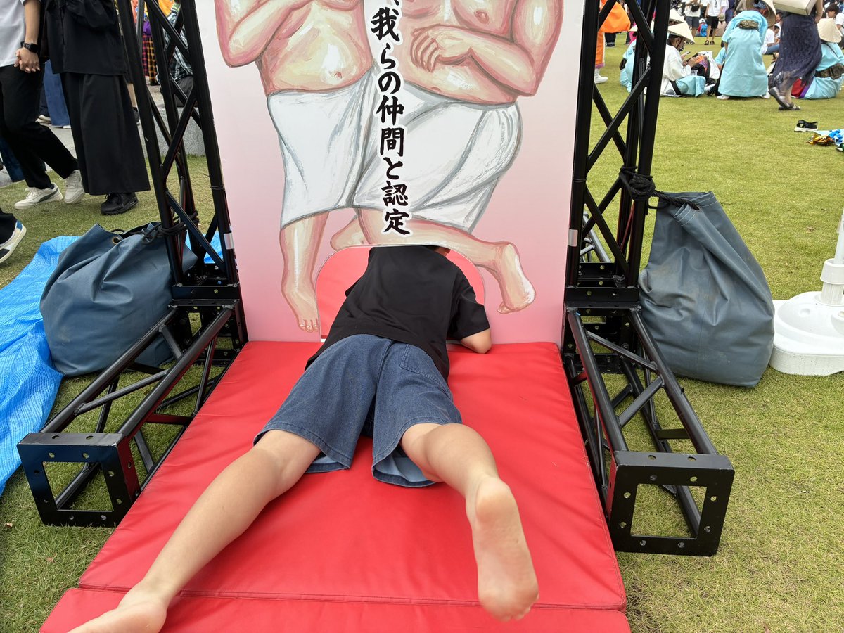 TONAMINOTAMI's tweet photo. 富山みつり、体格祭を堪能🍲
こりゃ面白い🤣 https://t.co/qVe7nLlX2k