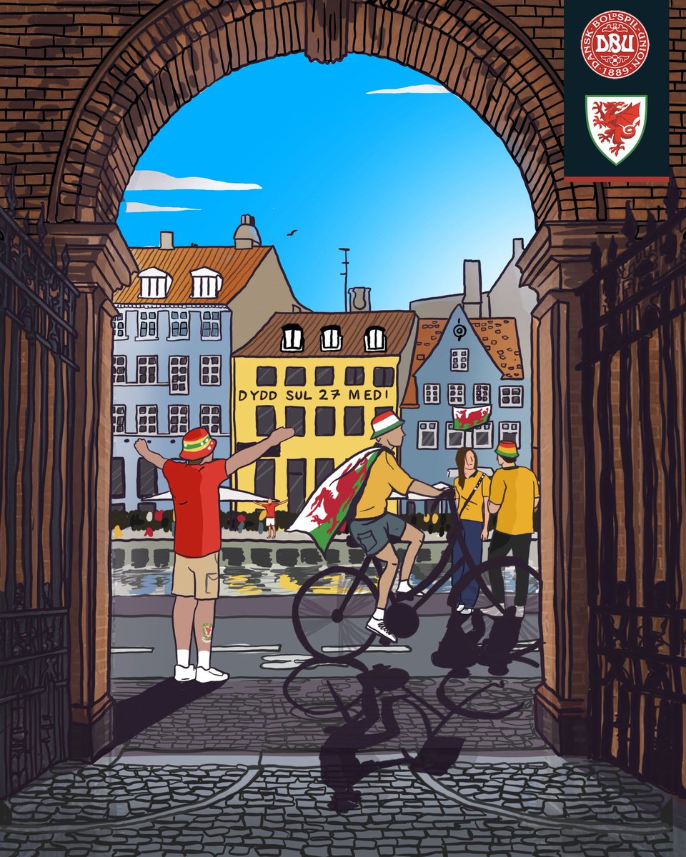 Cymru's tweet photo. DIWRNOD Y GÊM 🇩🇰🏴󠁧󠁢󠁷󠁬󠁳󠁿

Copenhagen for the next step in our Nations League campaign 👊 https://t.co/SnkewCjeON