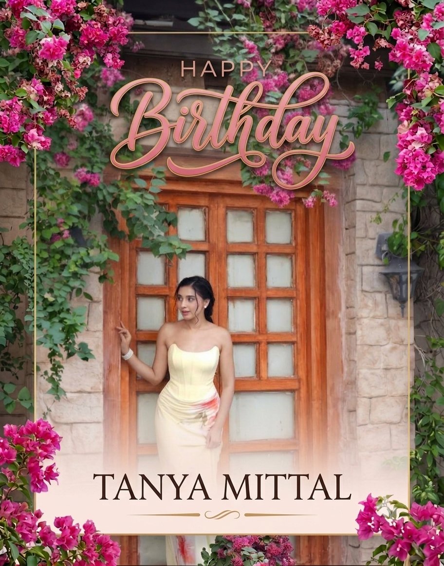 ItsASh0003's tweet photo. Happy Birthday, @itanyamittal ma'am! May your year ahead be as vibrant, graceful, and full of bloom as you are. Wishing you effortless joy, beautiful milestones, and endless reasons to smile. Have the loveliest day! LYSM ❤️❤️💐🎂🥳

#TanyaMittal https://t.co/MY9p7akndL