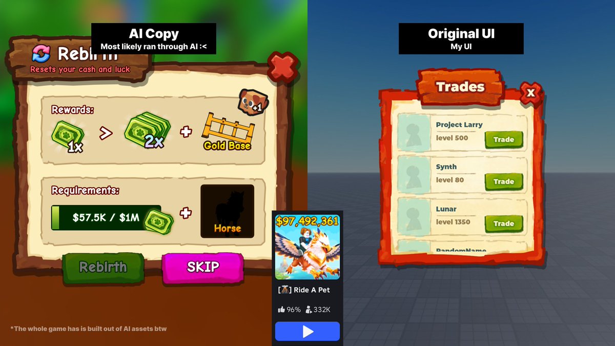 ProjectLarryUI's tweet photo. no shame at all huh, @VladNotDev?

#Roblox #RobloxDev #RobloxUI https://t.co/m5HeiXAp33
