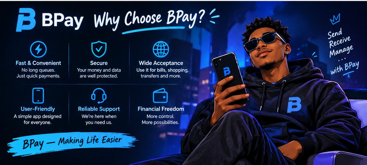 biprimex's tweet photo. BPay is a digital payment solution designed to make sending, receiving, and managing money easier and more convenient. CA: 0xb13003bf44de426dd2a3aae3df9c3400de0a7777
Code: BP-75DC4349643D https://t.co/OaxbPaiDYO