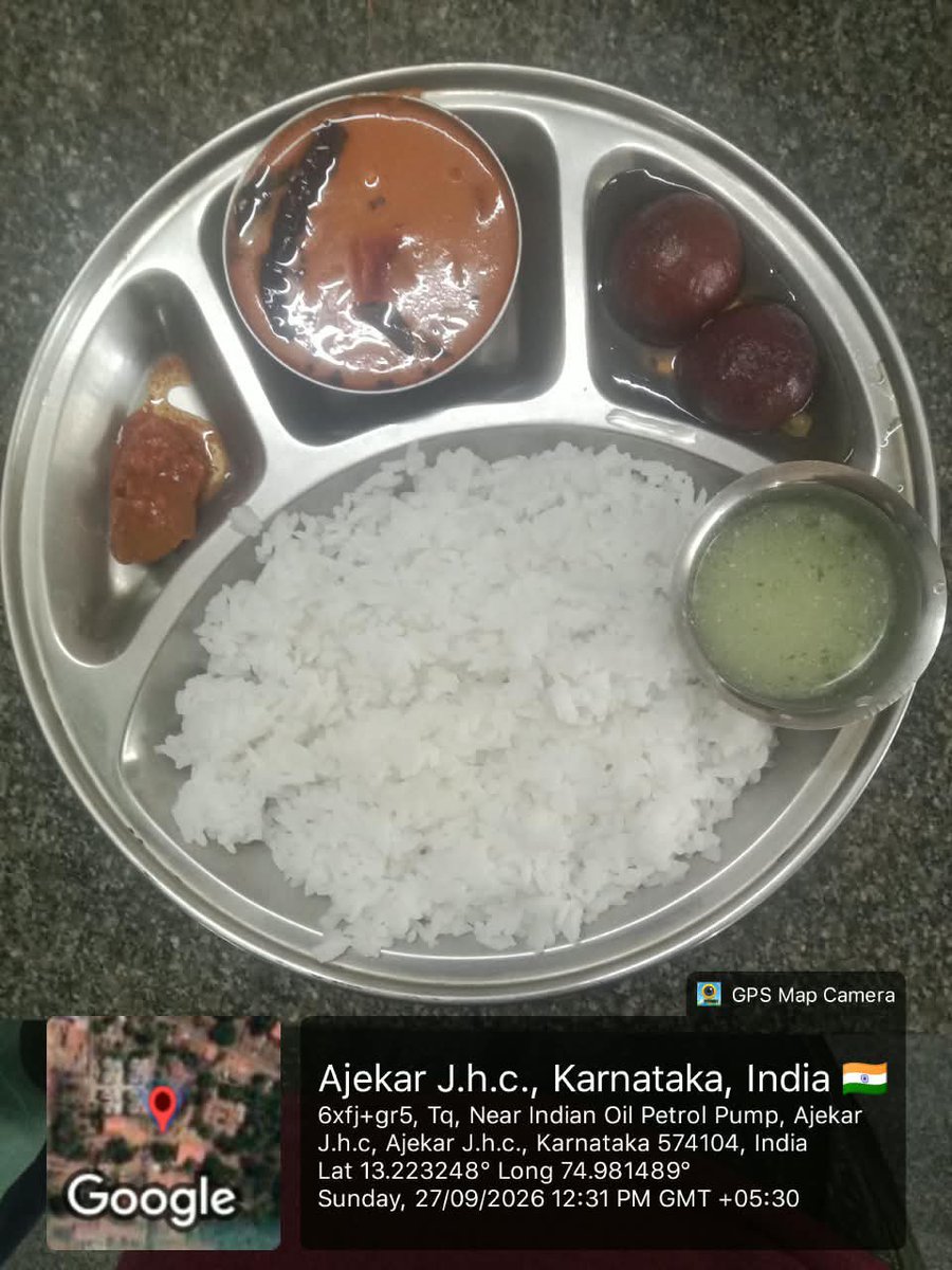 premetricglhst's tweet photo. #SocialAudit_SWDmeals #Socialwelfare_karnataka lunch 27/9/26 premetric girls hostel karkala https://t.co/5bGwiRT3WV