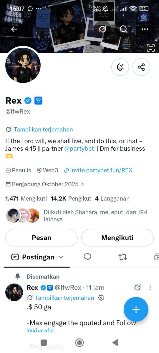 mantulfah's tweet photo. @csaecia @IfwRex 8xEmt43fxDXBXJxf2mE4pmb5FoXk4vNfQELYiQQWDYiz

Good luck for me 💪🤓🔔 https://t.co/VyFtqtOHYo