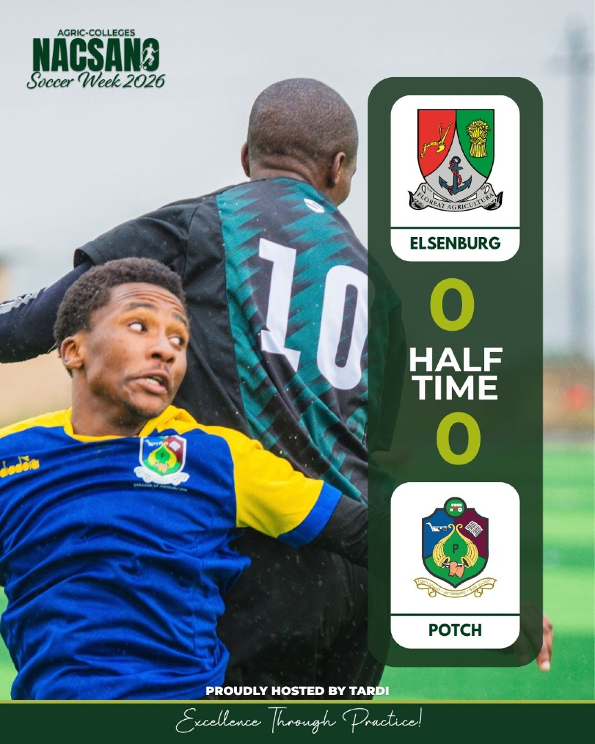 TARDI540202's tweet photo. HALF TIME ⚽

ELSENBURG 0 - 0 POTCH 🔥

Goalless and tightly contested so far in the opening match of Day 2, both sides holding firm at the back 🔒

Second half coming up, stay tuned 

#NACSANO2026 #SoccerWeek #ElsenburgFC #PotchFC #APAC #HalfTime https://t.co/w28IlKA6PZ