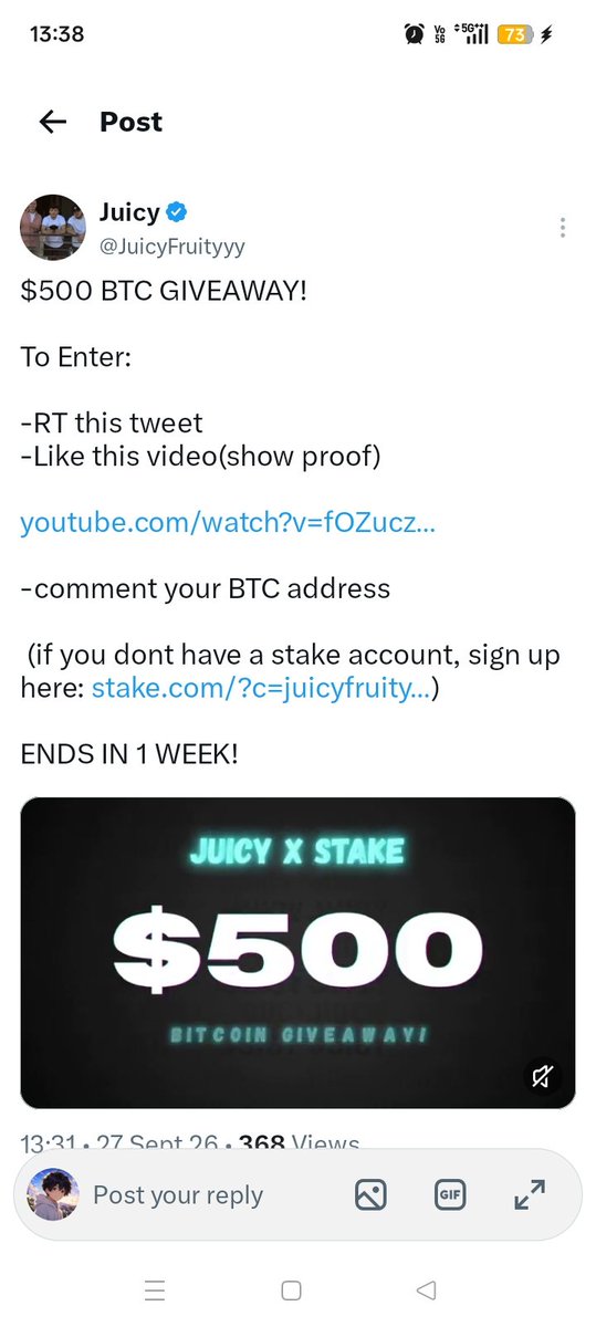 Amitmvg3's tweet photo. @JuicyFruityyy Hoping this is my lucky one 🤞16DtctotJyXENmiGJ6Qcvw9UfRXaQDH8NL 🍀 https://t.co/IvMVNcDXaX