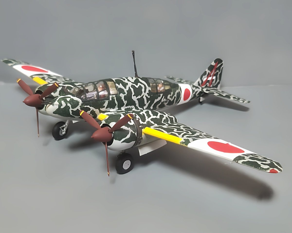 watapapa45's tweet photo. 百式司偵 Ⅲ型 改（乙+丙）防空戦闘機 が完成しました。

最後にデジラマ画像を一枚📸 https://t.co/UVj1LwUssh