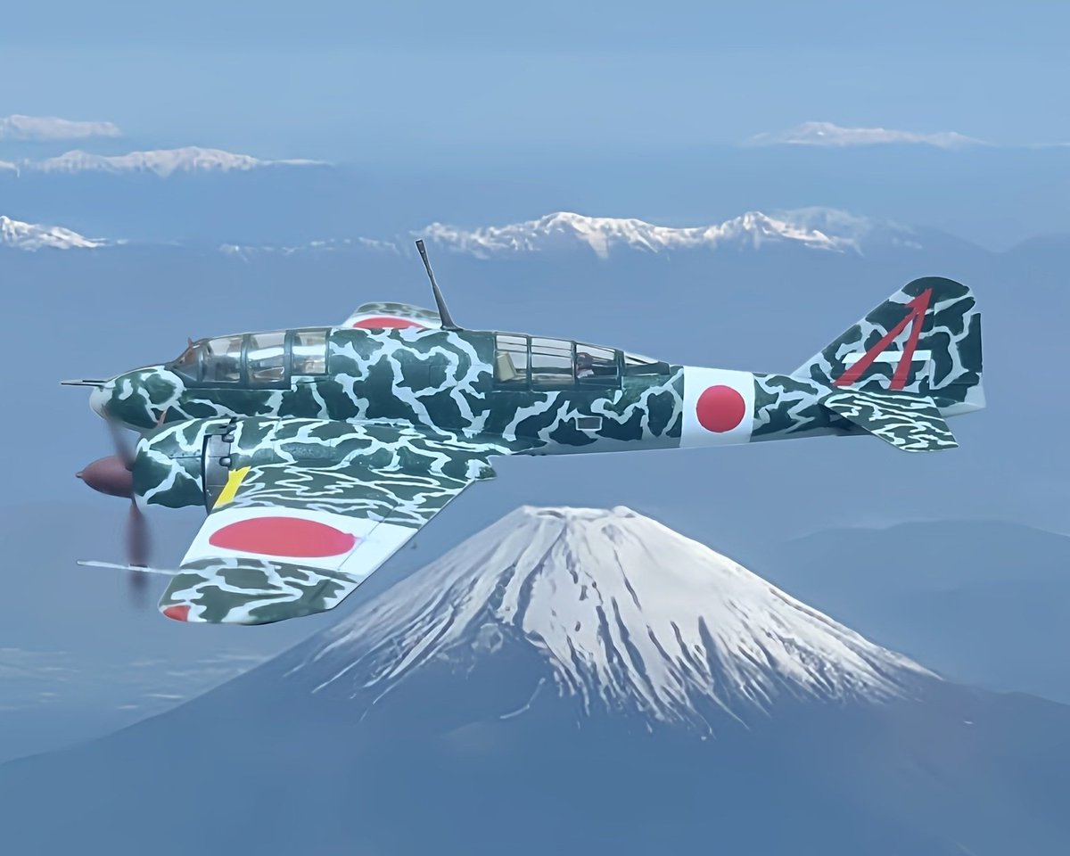 watapapa45's tweet photo. 百式司偵 Ⅲ型 改（乙+丙）防空戦闘機 が完成しました。

最後にデジラマ画像を一枚📸 https://t.co/UVj1LwUssh