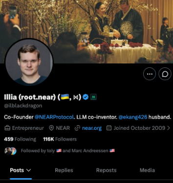 ZzzzzzzzSol's tweet photo. We've had a _cat for every platformm but near and we just got the most obvious one

NEAR is giga ripping rn and the founder of @NEARProtocol has "⋈" next to his name

could be the biggest cult narro

also their literal logo lmao
https://t.co/wENEg7Mbur https://t.co/sA2cKnXW7u