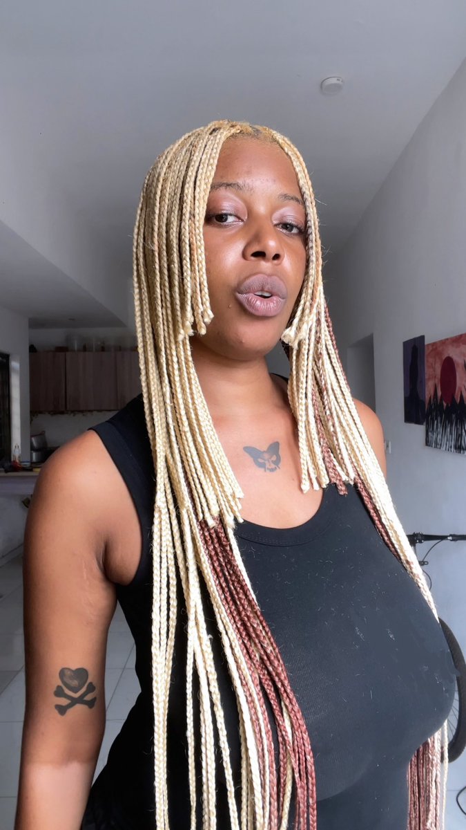 ganiyahnight's tweet photo. turned my braids into a hime #diyqueen https://t.co/hIMaXThJBq
