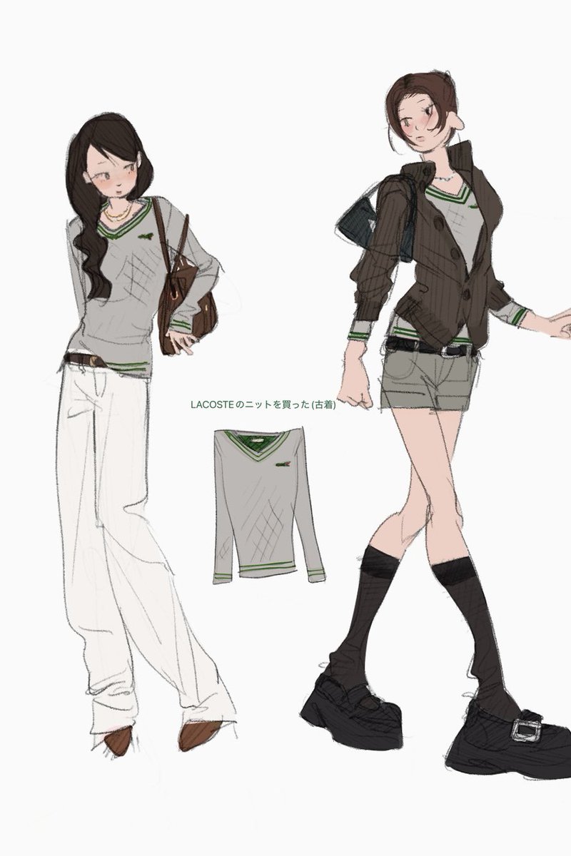 hamumE_nananen's tweet photo. 新しく服を買う度にらくがきとして残してる
服の買いすぎ防止と全身絵を描く練習になるかなーという期待を込め…… https://t.co/J1jyyYCxld