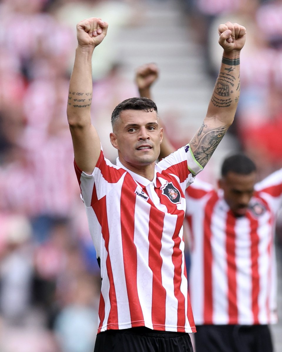 SunderlandAFC's tweet photo. Happy birthday, Granit Xhaka! ❤️‍🔥 https://t.co/RM2HM1kXyv