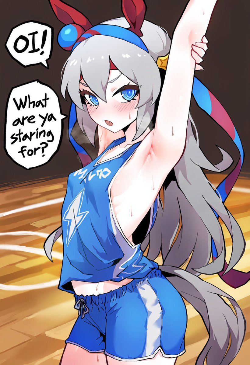 SisterPolmayan's tweet photo. Tamamo Cross knows how to ball 🏀 https://t.co/nWgEhNMAoI