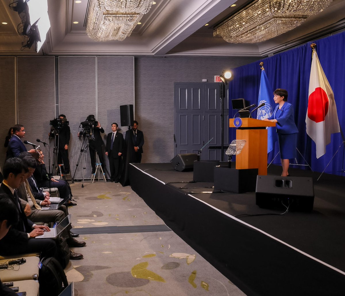 PressSec_JP's tweet photo. 再び、先日の米国ニューヨーク訪問の際の写真をお届けします。 https://t.co/Sy0RjNlS7n