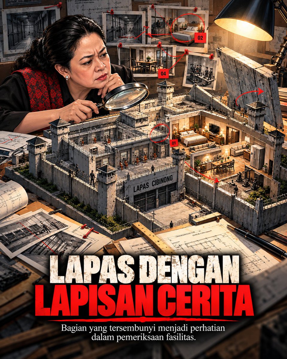 RembulanCascadi's tweet photo. Ruang yang mengubah pertanyaan, kontras fasilitas di Lapas Cibinong mendorong pendalaman serius atas pengelolaan pemasyarakatan demi transparansi dan integritas hukum. #puanku #puankoe #puanmhrn #puanmaharani https://t.co/gV9nU6Xc6T