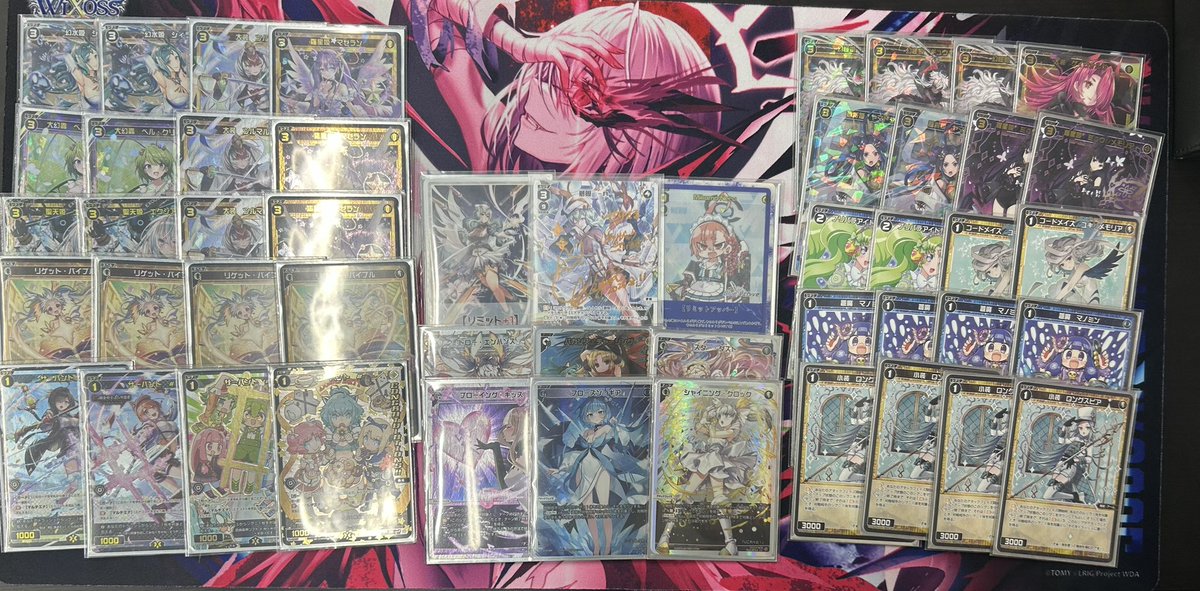 ouchi_WIXOSS's tweet photo. 9月白窓イベント終了致しました。

全勝したチーム2名からデッキリストのお写真いただきました！

「せり」様の夢限 と 「たたっく」様のアンジュです！

優勝に関しては皆様が同じ枚数お伺いカードを使用されましたので仲良くじゃんけんで決定致しました。

おめでとうございます！

#WIXOSS https://t.co/EHHcEtCeb1