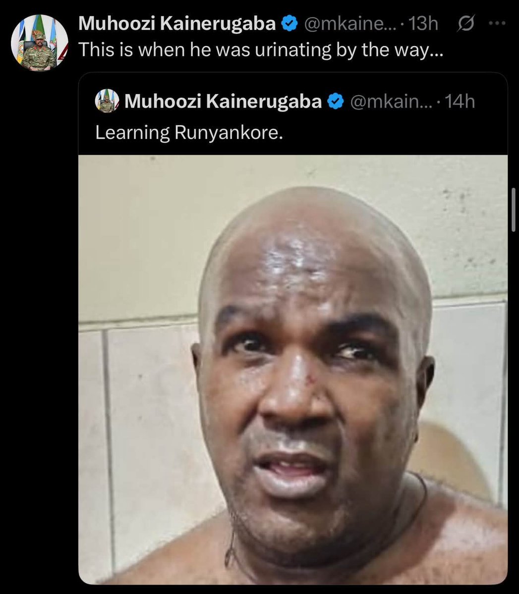 kfdmedia3's tweet photo. 🚨 EXPOSED:
@HEBobiWine exposes ongoing state brutality in Uganda, revealing that Eddie Mutwe remains unlawfully imprisoned and denied bail following his abduction and torture by General Muhoozi Kainerugaba.
Amid fresh threats of hanging political prisoners, struggle unstoppable https://t.co/oRHbeZmRiJ