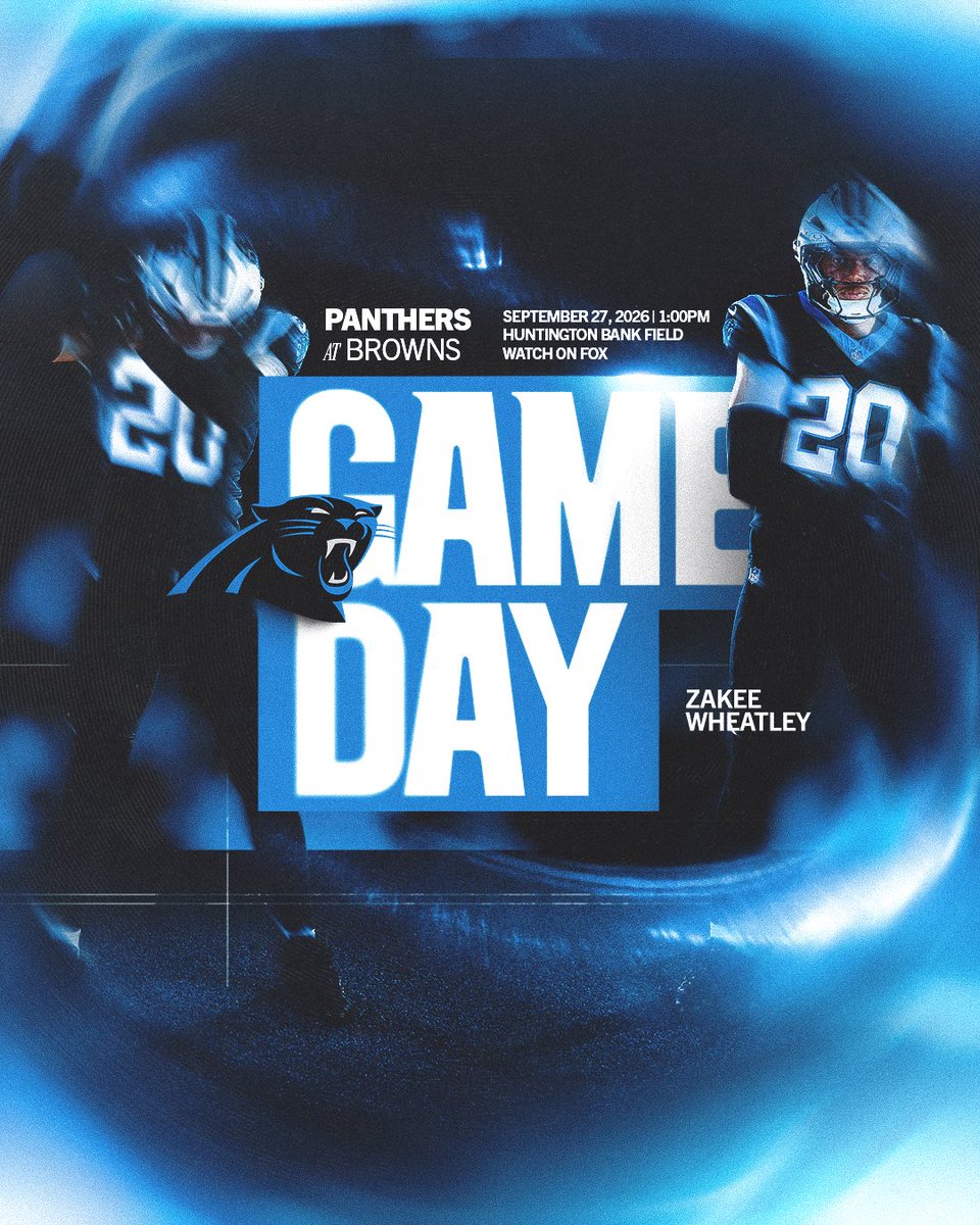 Panthers's tweet photo. GAME DAYYYY

#CARvsCLE today 1 pm ET on FOX https://t.co/J22h87VPib