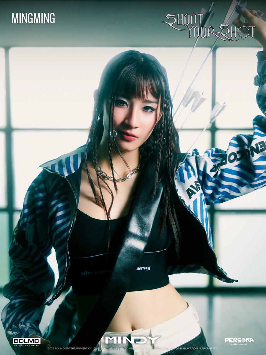 MINDYOFFICIALTH's tweet photo. #MINGMINGMINDY CONCEPT PHOTO
🏹 <BLUE SHOT Ver.>

🎧 Music &amp; MV
Release on 01.10.2026 | 7PM

#MINDY_SHOOTYOURSHOT
#MINDY_TH
#BDLMD
#PersonaEntertainment https://t.co/En1fMdn7rp