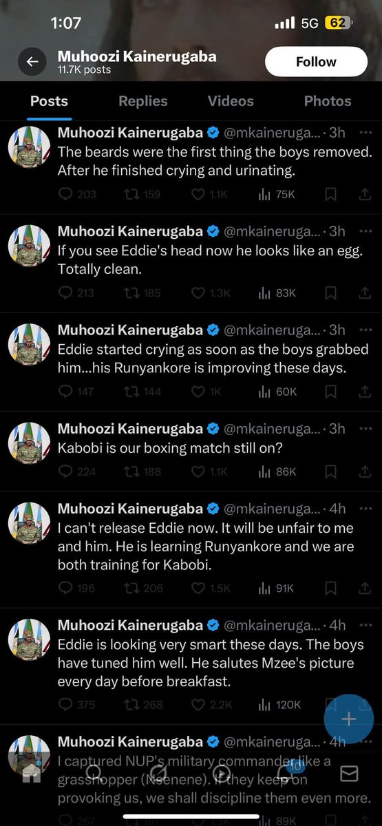 kfdmedia3's tweet photo. 🚨 EXPOSED:
@HEBobiWine exposes ongoing state brutality in Uganda, revealing that Eddie Mutwe remains unlawfully imprisoned and denied bail following his abduction and torture by General Muhoozi Kainerugaba.
Amid fresh threats of hanging political prisoners, struggle unstoppable https://t.co/oRHbeZmRiJ